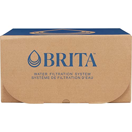 Brita Large Water Filter Pitcher for Tap and Drinking Water with 1 Standard Filter, Lasts 2 Months, 10-Cup Capacity, BPA Free, White (Design May Vary)