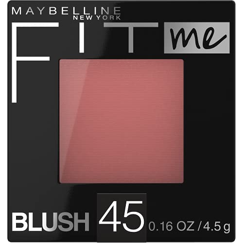 Maybelline Fit Me Powder Blush, Lightweight, Smooth, Blendable, Long-lasting All-Day Face Enhancing Makeup Color, Rose, 1 Count