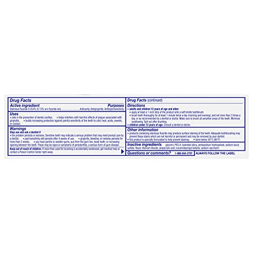 Sensodyne Complete Protection Sensitive Toothpaste For Gingivitis, Sensitive Teeth Treatment, Extra Fresh - 3.4 Ounces