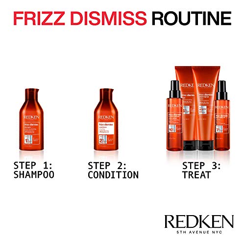 Redken Frizz Dismiss Smooth Force | For Frizzy Hair | Lightweight Smoothing Lotion Spray Detangles & Protects Against Frizz | Sulfate Free | 6.8 Fl Oz (Pack of 1)