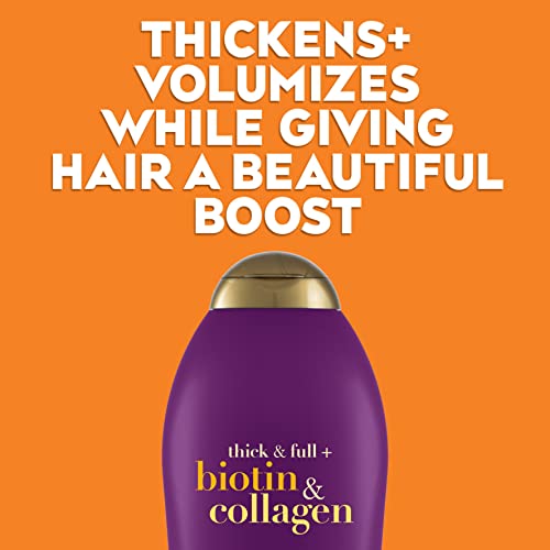 OGX Thick & Full + Biotin & Collagen Conditioner, Salon Size, 25.4 Fl Oz