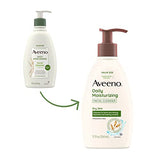 Aveeno Daily Moisturizing Face Cleanser with Soothing Oat, Easy-to-Rinse Cleanser Removes Dirt, Oil & Other Impurities & Leaves Skin Feeling Soft & Supple, Fragrance-Free, 12 fl. oz