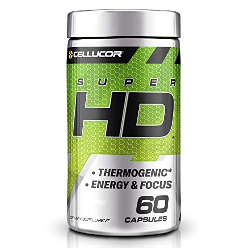 Cellucor Super HD for Men & Women - Enhance Focus and Increase Energy - Capsimax, Green Tea Extract, 160mg Caffeine & More 60 Servings