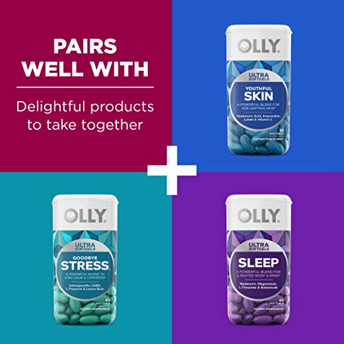 OLLY Ultra Womens Multi Softgels, Overall Health and Immune Support, Omega-3s, Iron, Vitamins A, D, C, E, B12, Daily Multivitamin, 30 Day Supply - 60 Count