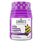 Zarbee's Children's Elderberry Immune Support Gummies with Vitamin C, Zinc, Natural Berry Flavor, 70 Count