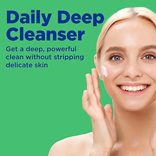 Differin Acne Face Wash with 5% Benzoyl Peroxide, Daily Deep Cleanser by the makers of Differin Gel, Gentle Skin Care for Acne Prone Sensitive Skin, 4 oz (Packaging May Vary)