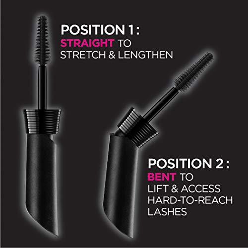 L’Oréal Paris Makeup Unlimited Lash Lifting and Lengthening Washable Mascara, Blackest Black