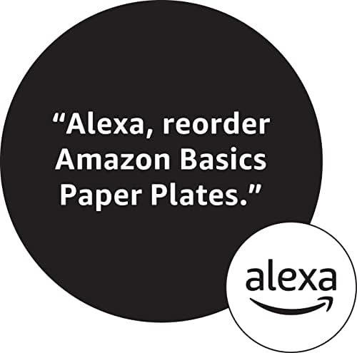 Amazon Basics Everyday Paper Plates, 9 Inch, Disposable, 200 Count