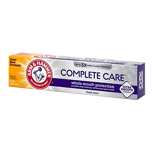 Arm & Hammer Complete Care Toothpaste, Fresh Mint, Whole Mouth Protection, 6.0oz