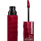 MAYBELLINE New York Super Stay Vinyl Ink Longwear No-Budge Liquid Lipcolor Makeup, Highly Pigmented Color and Instant Shine, Royal, Deep Wine Red Lipstick, 0.14 fl oz, 1 Count