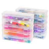 IRIS USA 10Pack Large Plastic Hobby Art Craft Supply Organizer Storage Containers with Latching Lid