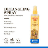 Burts Bees for Pets Natural Detangling Spray With Lemon and Linseed | Dog and Puppy Fur Detangler Spray to Comb Through Knots, Mats, and Tangles- Made in the USA, 10 Ounces