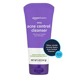 Amazon Basics Daily Acne Control Cleanser, Maximum Strength 10% Benzoyl Peroxide Acne Medication, Fragrance Free, 5 Oz, Pack of 3 (Previously Solimo)