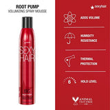 SexyHair Big Root Pump Volumizing Spray Mousse, 10 Oz | Volume with Medium Hold | Up to 72 Hour Humidity Resistance