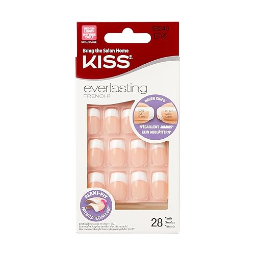 Kiss Products Everlasting French Nail Kit, String of Pearls, 0.07 Pound (28 Count)