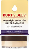 Burts Bees Passion Fruit and Chamomile Overnight Intensive Lip Treatment with and Ceramides, Lip Hydrates Lips 8 Hours, Natural Origin, 0.25 oz