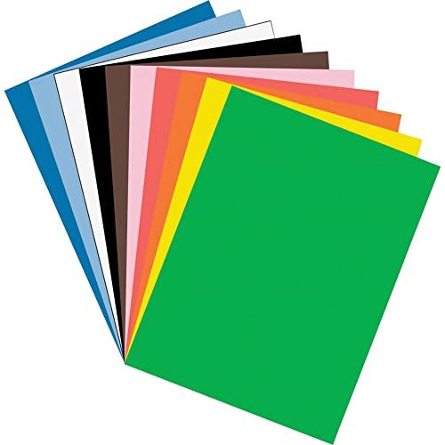 Tru-Ray Construction Paper, 10 Vibrant Colors, 9" x 12", 50 Sheets