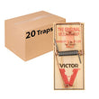 Victor M156-20 Metal Pedal Sustainably Sourced FSC Wood Snap Mouse Trap - 20 Traps