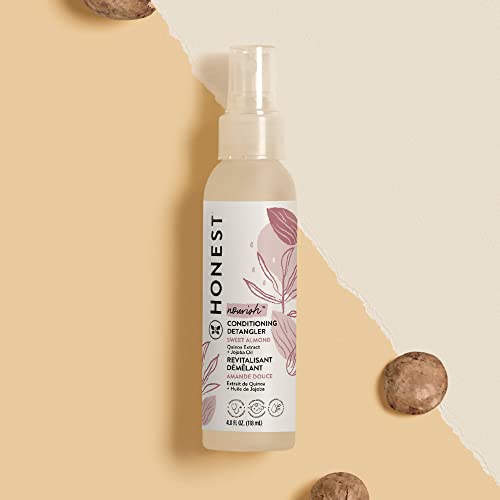 The Honest Company Conditioning Hair Detangler | Leave-in Conditioner + Fortifying Spray | Tear-free, Cruelty-Free, Hypoallergenic | Lavender Calm, 4 fl oz