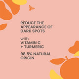 Burts Bees Vitamin C Turmeric Face Serum, Brightens Skin & Visibly Reduces Dark Spots, Fine Lines & Wrinkles, Naturally Hydrating, Lightweight - Brightening Booster Serum (1 oz)