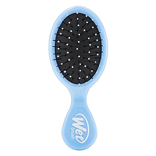 Wet Brush Detangling Brush, Mini Detangler Brush (Pink) - Wet & Dry Tangle-Free Hair Brush for Women & Men - No Tangle Soft & Flexible Bristles for Straight, Curly, & Thick Hair