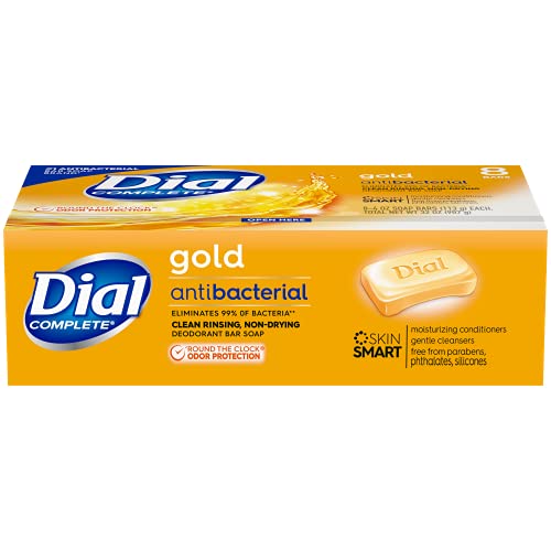 Dial Antibacterial Bar Soap, Spring Water, 32 Bars, 8 Count (Pack of 4)