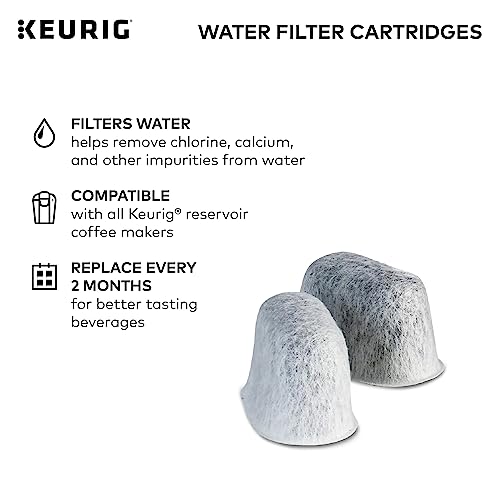 Keurig Water Filter Refill Cartridges, Replacement Water Filter Cartridges, Compatible with 2.0 K-Cup Pod Coffee Makers, 2 Count