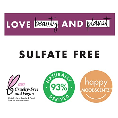 Love Beauty and Planet Sulfate-Free Shampoo Vegan Biotin & Sun-Kissed Mandarin Deep Cleanse, Hydrate, Strengthen, Volumize & Shine 5-in-1 Multi-Benefit Nourishing Shampoo 32 oz