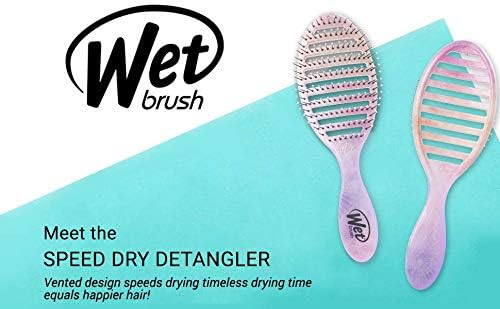 Wet Brush, Refresh and Extend Speed Dry Hair Black Detangling For All Hair Types – Removes Dirt Excess Oils and Impurities Charcoal Infused Bristles