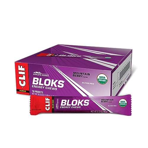 CLIF BLOKS - Energy Chews - Variety Pack - Non-GMO - Plant Based - Fast Fuel for Cycling and Running - Quick Carbohydrates and Electrolytes - 2.12 oz. Packets (12 Count)