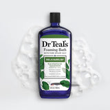 Dr Teal's Foaming Bath with Pure Epsom Salt, Relax & Relief with Eucalyptus & Spearmint, 34 fl oz (Pack of 4) (Packaging May Vary)