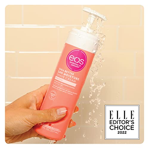 eos Shea Better Shaving Cream for Women Variety Pack - Pomegranate Raspberry + Pink Citrus, Shave Cream, Skin Care and Lotion with Shea Butter and Aloe, 24 Hour Hydration, 7 Fl Oz, Pack of 2