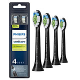 Philips Sonicare Genuine W DiamondClean Toothbrush Heads, 2 Brush Heads, Black, HX6062/95