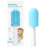 Frida Baby Fine or Straight Hair Detangling Kids Brush, Detangles Knots Without Tears or Breakage, Comb Teeth and Bristle Design