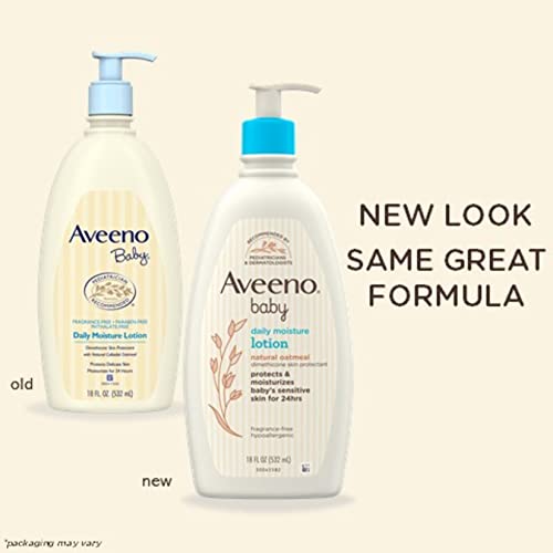 Aveeno Baby Aveeno Baby Daily Moisture Lotion with Colloidal Oatmeal & Dimethicone, 3 X 18 Fl. Oz, 54.0 Fl Oz (Pack of 3)