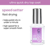 essie Nail Care, 8-Free Vegan, All In One Base Coat and Top Coat, strength and shine nail polish, 0.46 fl oz