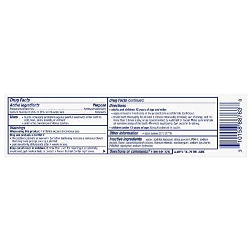 Sensodyne Pronamel Intensive Enamel Repair Toothpaste for Sensitive Teeth and Cavity Protection, Whitening Toothpaste to Strengthen Enamel, Arctic Breeze - 3.4 Ounces x 4