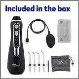 Waterpik Cordless Advanced Water Flosser For Teeth, Gums, Braces, Dental Care With Travel Bag and 4 Tips, ADA Accepted, Rechargeable, Portable, and Waterproof, Gray WP-587