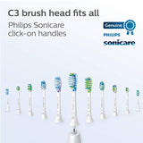 Philips Sonicare Genuine C3 Premium Plaque Control Replacement Toothbrush Heads, 2 Brush Heads, White, HX9042/65