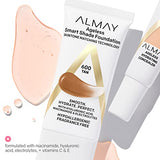 Almay Anti-Aging Foundation, Smart Shade Face Makeup with Hyaluronic Acid, Niacinamide, Vitamin C & E, Hypoallergenic-Fragrance Free, 200 Light Medium, 1 Fl Oz (Pack of 1)