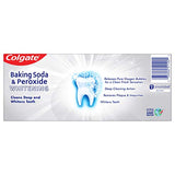 Colgate Baking Soda and Peroxide Toothpaste, Whitening Brisk Mint Flavor, Whitens Teeth, Fights Cavities and Removes Surface Stains for Whiter Teeth, 6 Oz Tube, 2 Pack