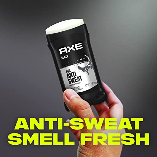 AXE Antiperspirant Stick For Men For Long Lasting Freshness Dark Temptation All Day Fresh Scent 48 Hour Anti Sweat Mens Deodorant 2.7oz 4 Count