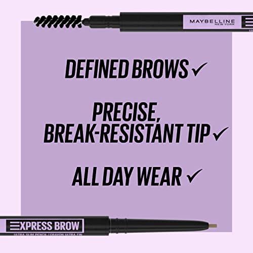 Maybelline New York Brow Ultra Slim Defining Eyebrow Pencil, Blonde, 0.003 oz.