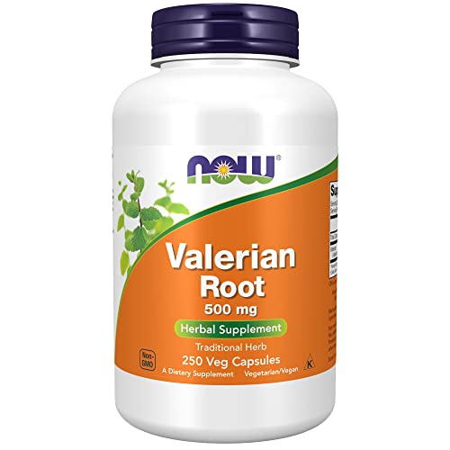 NOW Supplements, Valerian Root (Valeriana officinalis) 500 mg, Herbal Supplement, 100 Veg Capsules