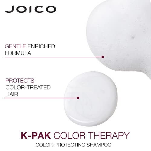 Joico K-PAK Color Therapy Color-Protecting Shampoo | For Color-Treated Hair | Boost Shine | Improve Elasticity | Repair Breakage | Rebuild Damaged Hair | With Keratin & Argan Oil | 10.1 Fl Oz