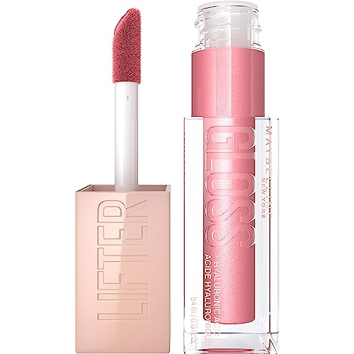 Maybelline New York Lifter Gloss, Hydrating Lip Gloss with Hyaluronic Acid, High Shine for Plumper Looking Lips, Opal, Pink Neutral, 0.18 Ounce