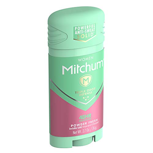 Mitchum Women Stick Solid Antiperspirant Deodorant, Powder Fresh, 2.7 Ounce (Pack of 1)