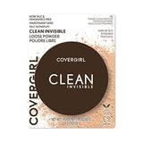 COVERGIRL Clean Invisible Loose Powder - Loose Powder, Setting Powder, Vegan Formula - Translucent Light, 20g (0.7 oz)