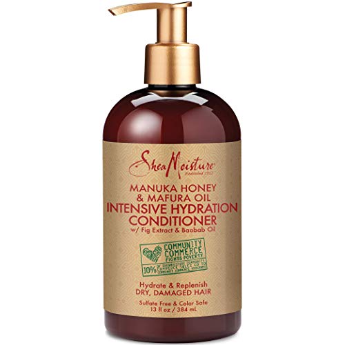 SheaMoisture Conditioner Intensive Hydration for Dry, Damaged Hair Manuka Honey and Mafura Oil to Nourish and Soften Hair 13 oz