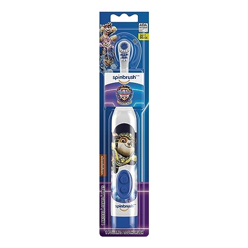 PAW Patrol Kid’s Spinbrush Electric Battery Toothbrush, Soft, 1 ct, Character May Vary